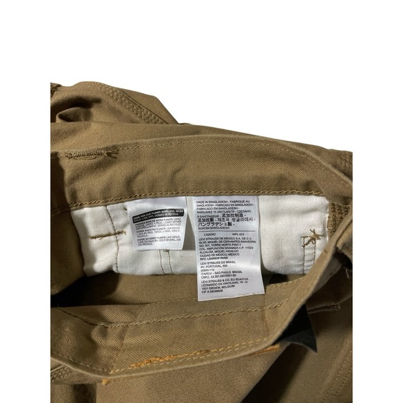 LEVI'S Strong Skateboarding Brown Carpenter Jeans 34/32 (29.5) Button Fly Big‎ E - Picture 6 of 10